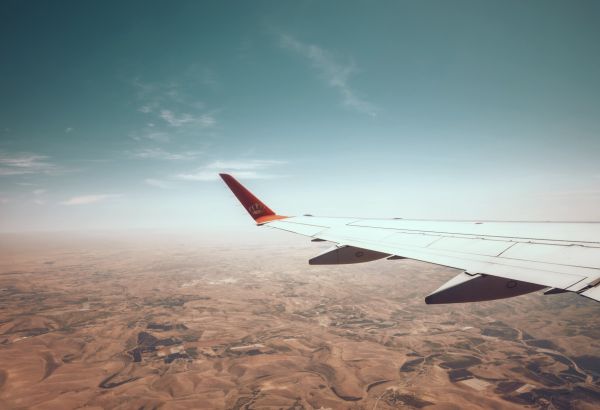 Expansive deserts await aerial view of Jordan - Image