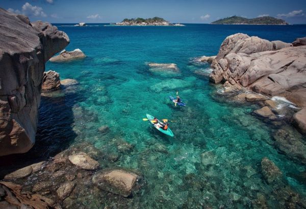 kayaking sea ocean blue - Image