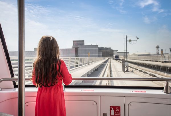 Train to Concourse D muslim friendly airport guide dubai - Image